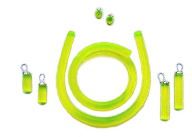 Set Schwarzlicht Schmuck in Grün